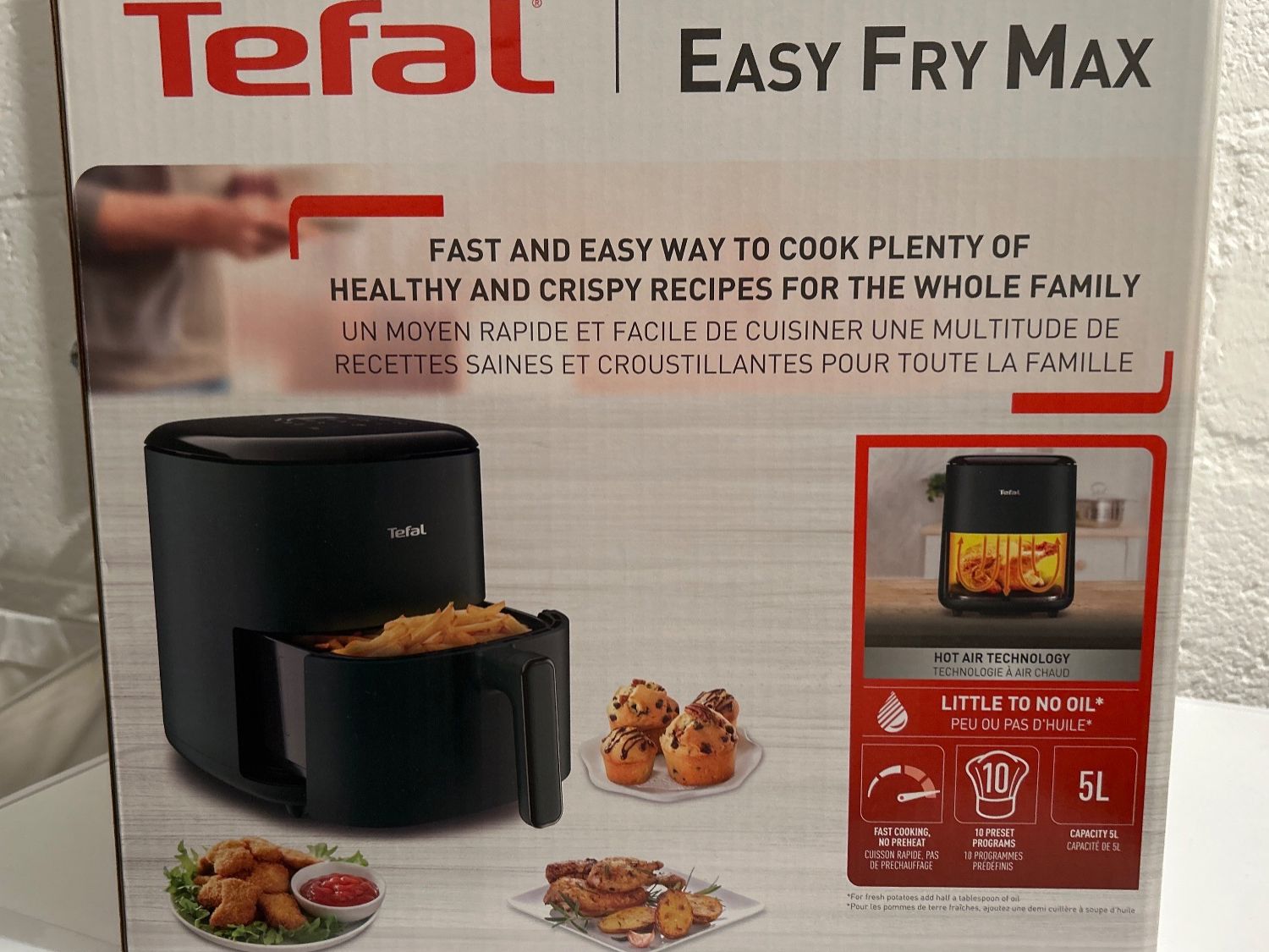 Tefal Elettrodomestici da cucina: Friteuse à air chaud Tefal Easy Fry Max – Usato da Conthey venduto da Sebillon 2