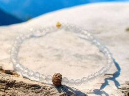 Zartes Armband Rosenquarz & Bronze