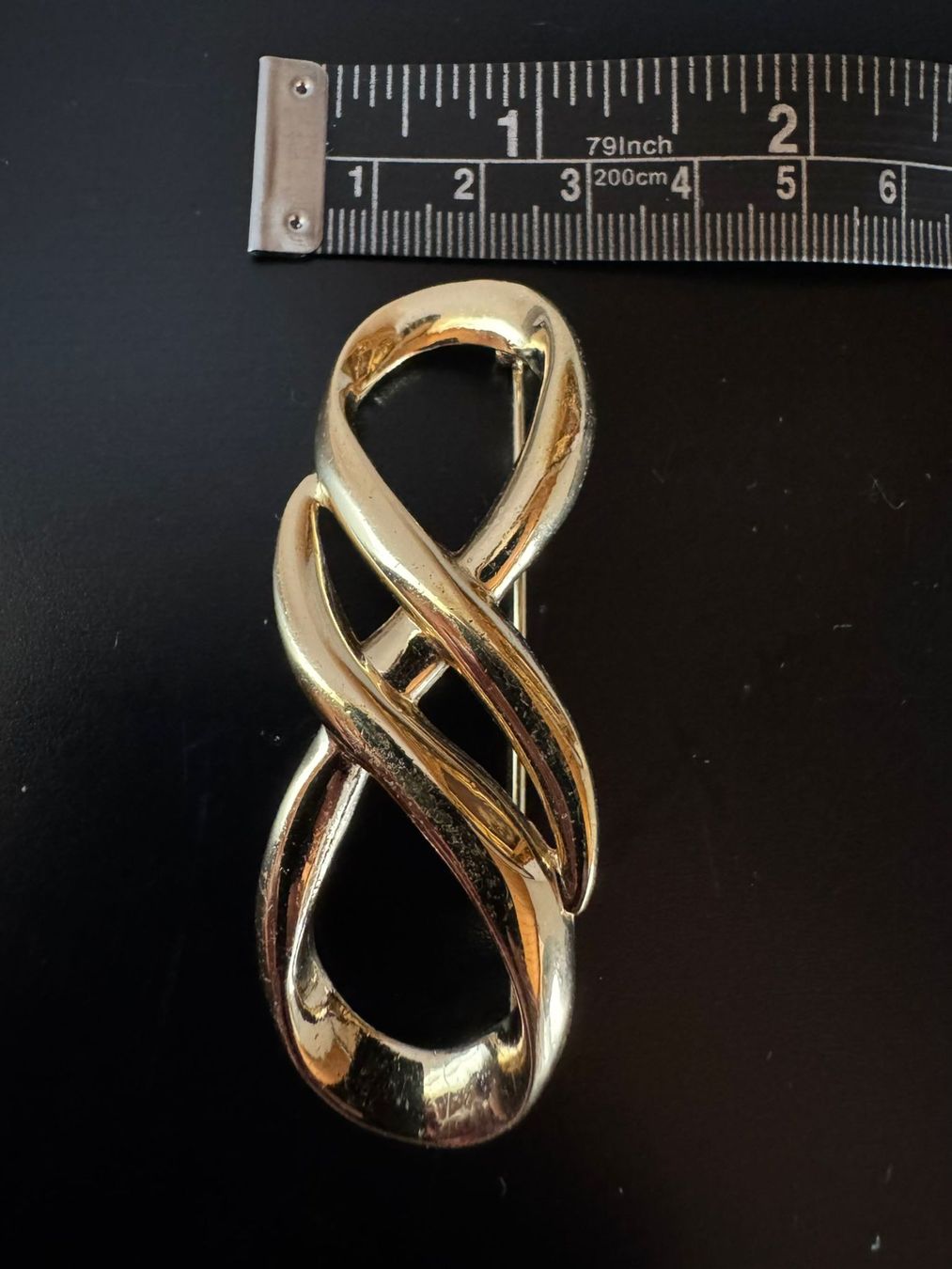 Spille & Fermagli: Avon Brosche Schleifenform goldfarben Vintage – Usato da Winterthur venduto da Dejv 3