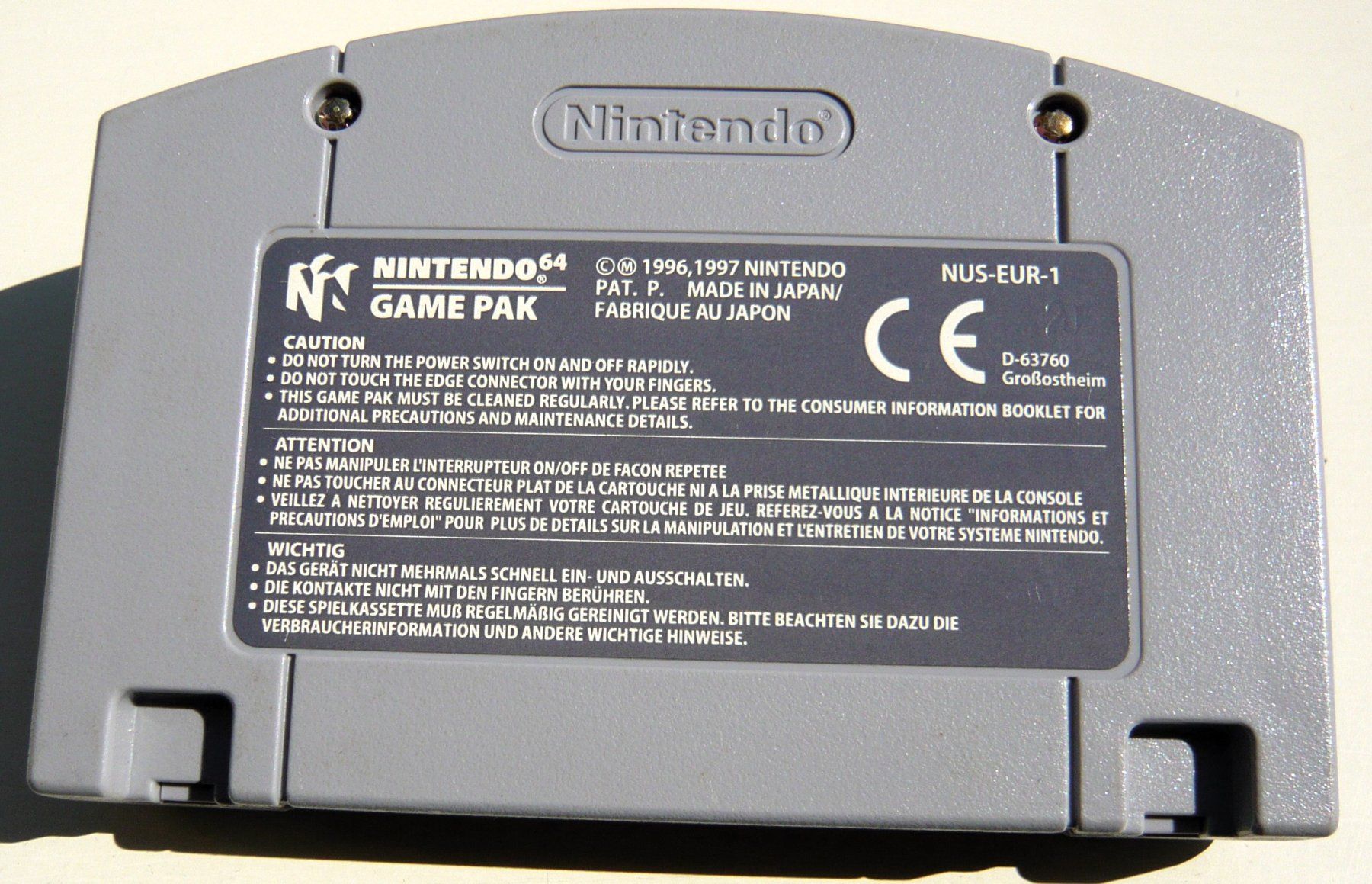 Nintendo Giochi: Nintendo 64 -F1 Pole position 64 – Usato da Onex venduto da Jaguar1986 2