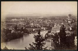 Fotografie Thun, Blick über die Stadt, 