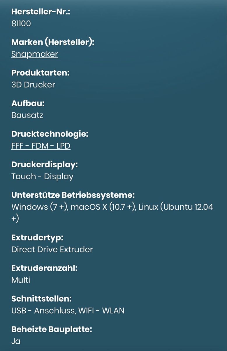 Snapmaker 3D Drucker: Snapmaker U1 – Neu und originalverpackt aus Wangen SZ von ca018 4