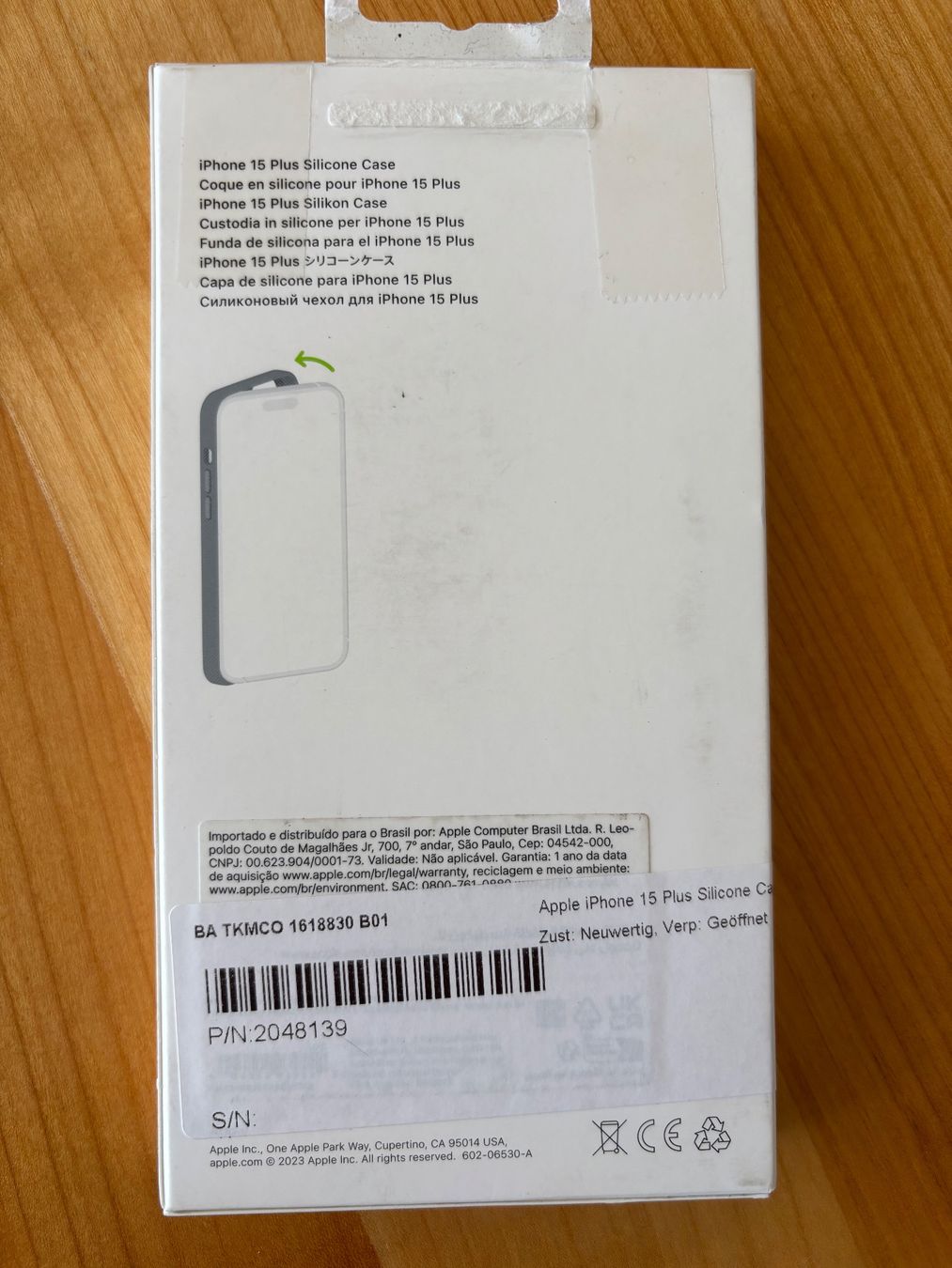 Apple Cover & Protezioni schermo: Original Apple iPhone 15 Plus Silikon Case – Nuovo (secondo la descrizione) da Bremgarten b. Bern venduto da Thomas64 1