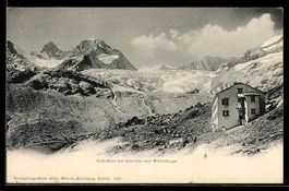 Berghütte Trift-Hotel mit Gletscher und