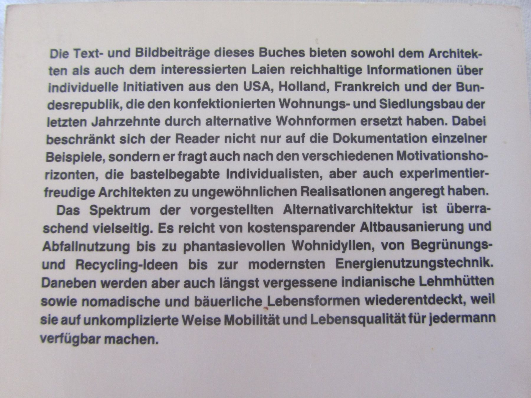 Libri: Alternative Architektur Buch – Usato da Seengen venduto da mikelele 9