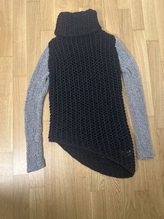 Helmut Lang Strickpullover, Gr. M, Asymmetrisch