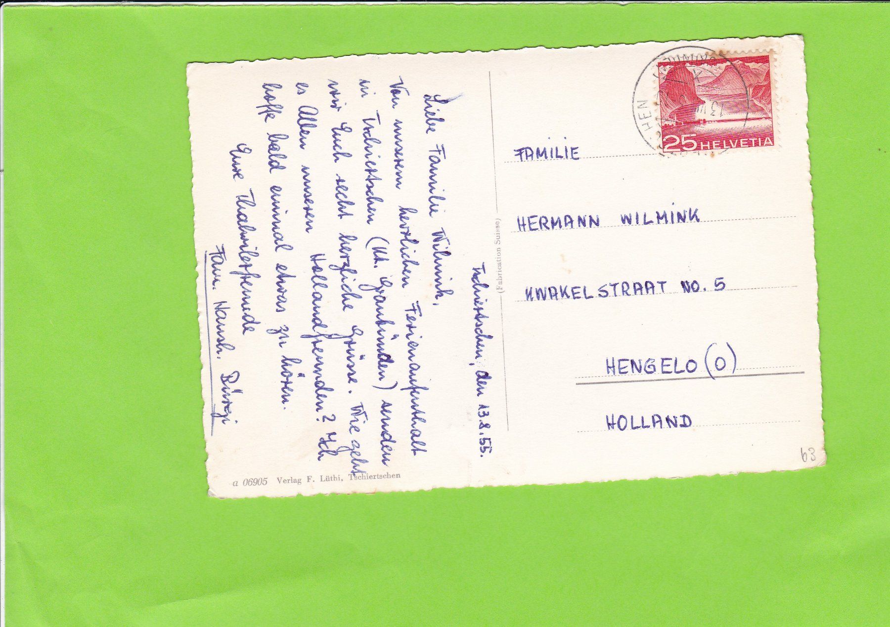 Cartoline postali: Urdensee mit Tschirpen – Usato da St. Peterzell venduto da neckertal 1