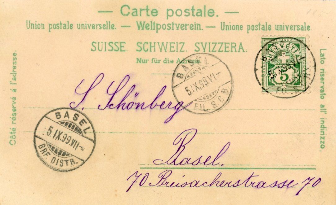 Cartoline postali: St. Margrethen   BS   -    KAFFEEHALLE       um 1899 – Usato da Brig venduto da Valcards54 1