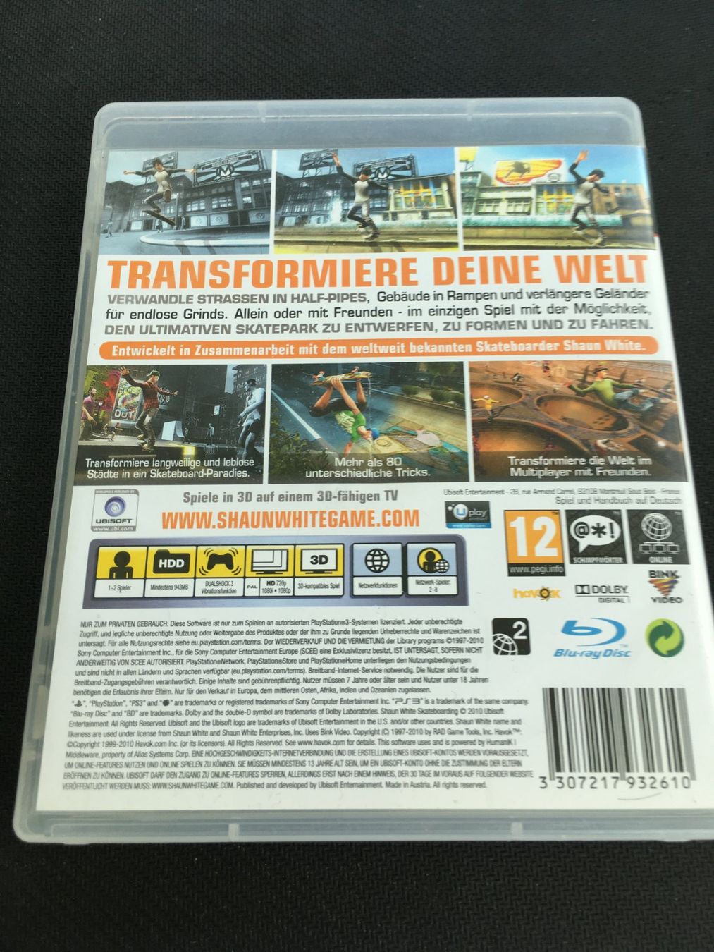 Sony Spiele: Shaun White Skateboarding - Playstation 3 / PS3 – Gebraucht aus St.Gallen von Punktchen01 1