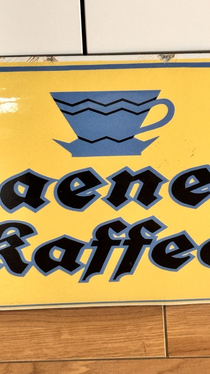 Insegne: Haenert Kaffee Emailschild Länge 49,5cm – Usato da Bubikon venduto da omitha1 2