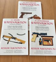 Kessler Waffenauktion 3 Kataloge Jahr 2022