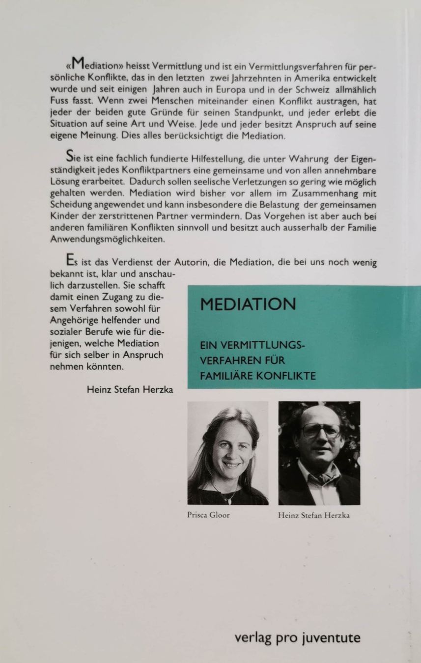 Libri: Mediation - Prisca Gloor – Usato da Bern venduto da Libre_raria 1
