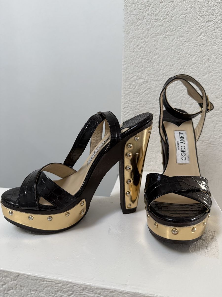 Jimmy Choo Damenschuhe: Jimmy Choo Plateu Sandalen – Neu (gemäss Beschreibung) aus Buchs ZH von KittyInStyle 1