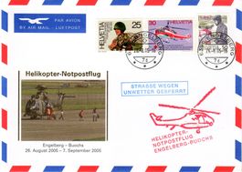 HELIKOPTER NOTPOSTFLUG ENGELBERG - BUOCHS  2005 - FL11