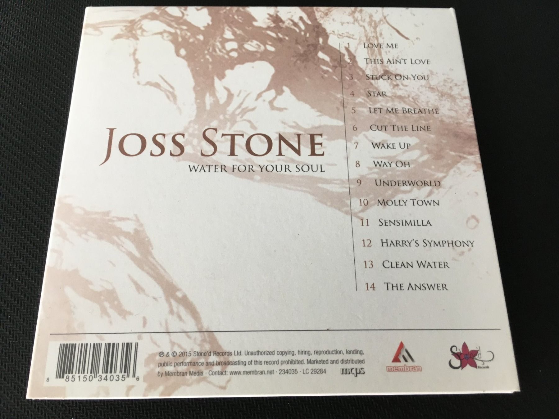 CD: Joss Stone - Water for your soul -CD- Digipak – Usato da St.Gallen venduto da MedienJoe 2