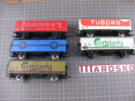 5x Lima Kühlwagen, ohne OVP, H0