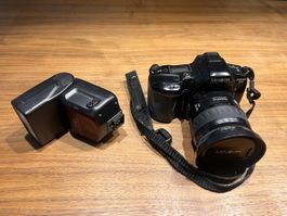 Minolta Dynax 3xi Kamera mit Blitz Program 3500xi Set