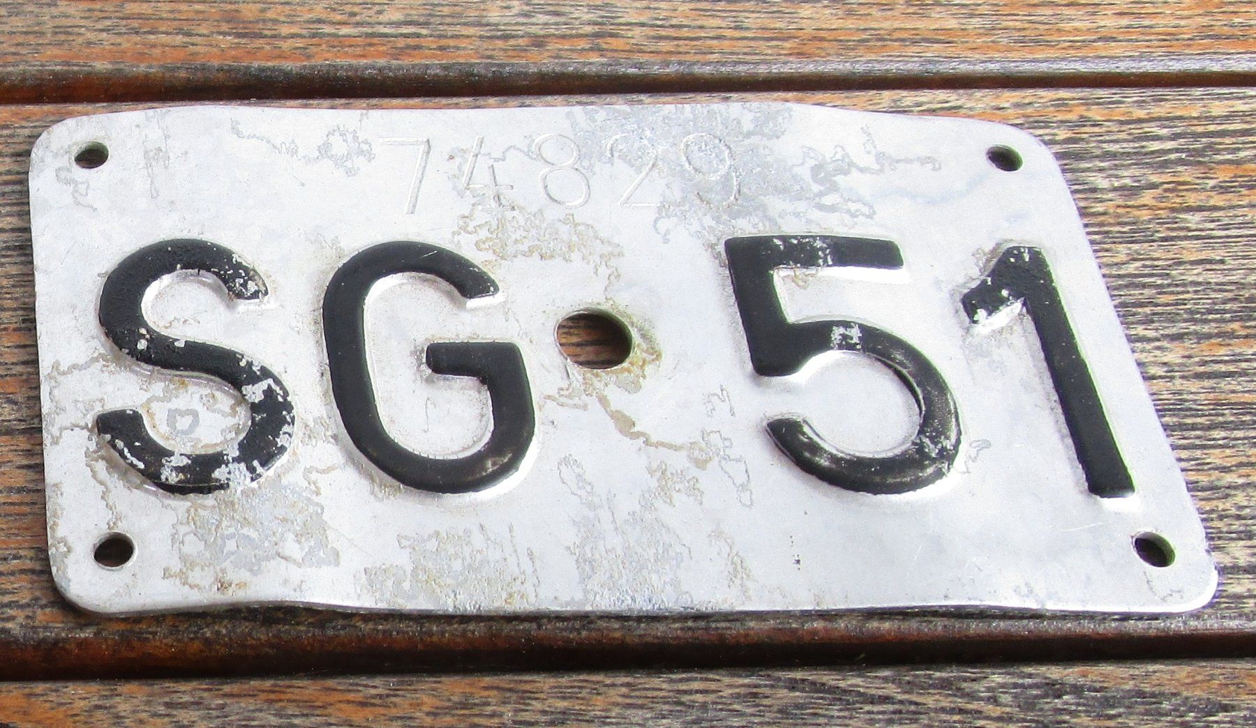Insegne: Fahrradschild SG 1951 – Usato da Rapperswil SG venduto da Ralphy