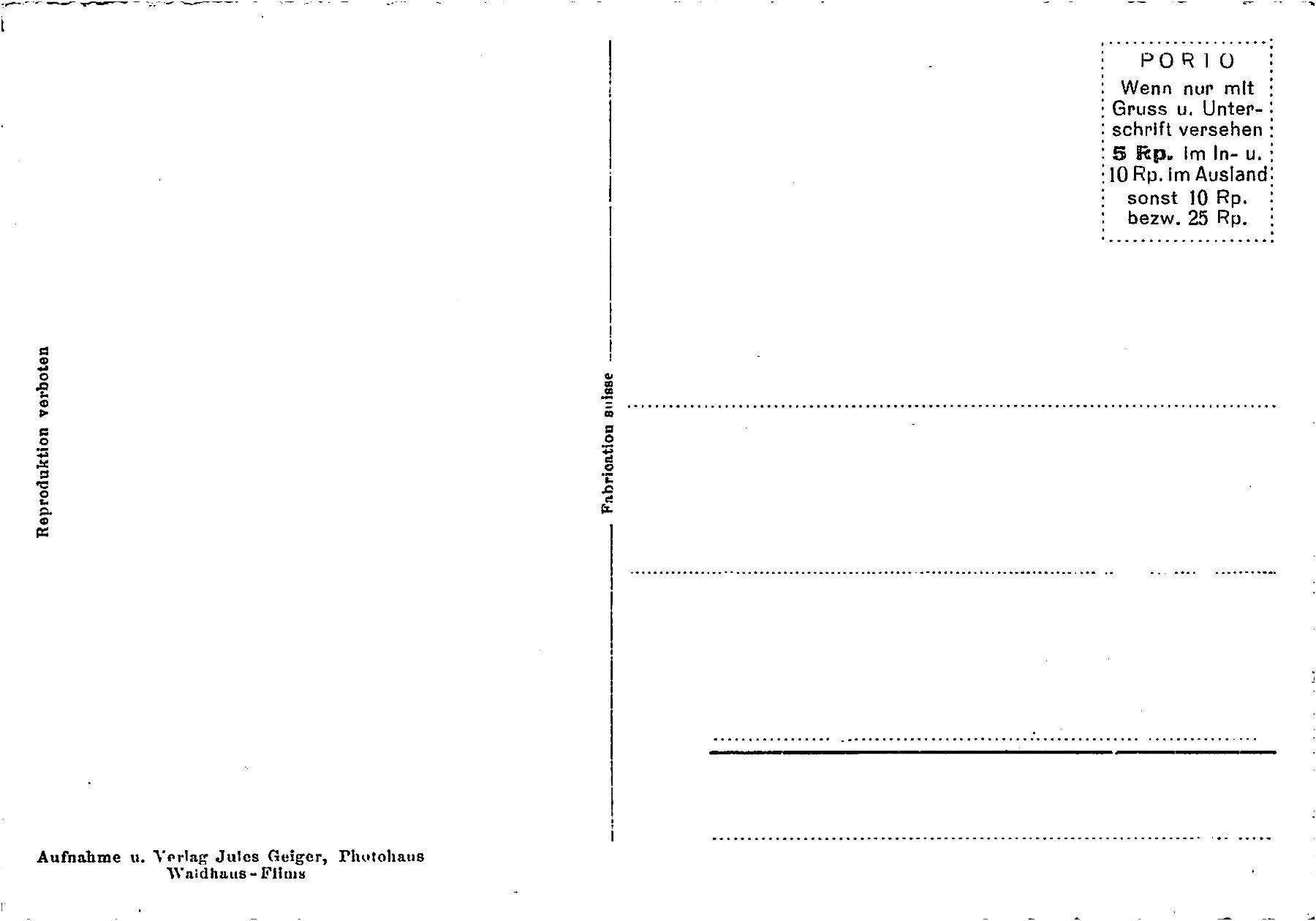 Cartoline postali: Splügen – Usato da Ottikon b.Kemptth. venduto da Neptun1974 1