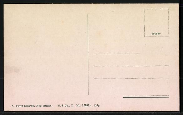 Cartoline postali: AK Buttes, La Place, Cafe du Lion d'Or – Usato da Berlin venduto da bartko-reher 1