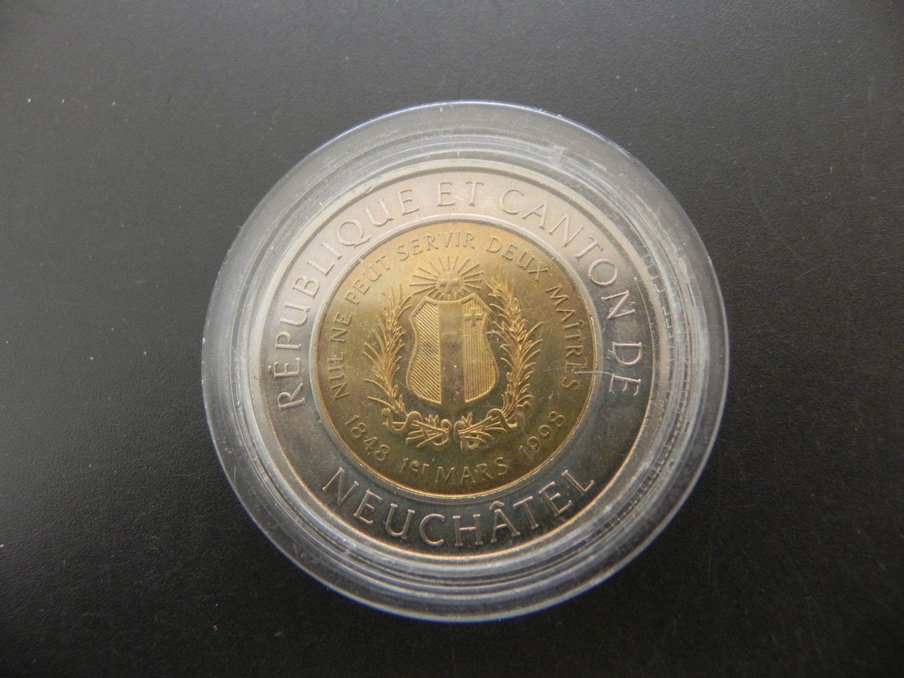 Medaglie: Neuchâtel 1 Alexis 1998 - 10 Francs – Usato da Biel/Bienne venduto da Gogolozi 1