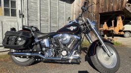 Harley-Davidson Fat Boy Motorrad schwarz 1995