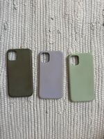 iPhone 11 Hüllen Set 3 Stk., grün, lila, mint 