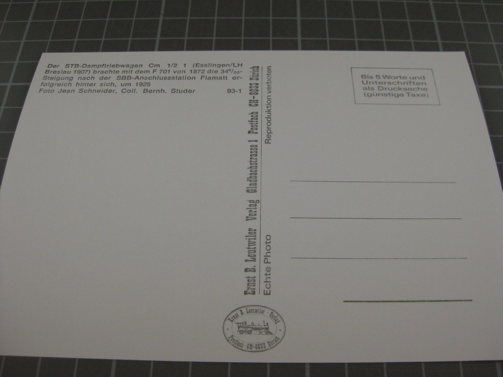 Cartes postales: AK Flamatt mit Zug – Neuf (Voir description) à Malters par Marosko 1