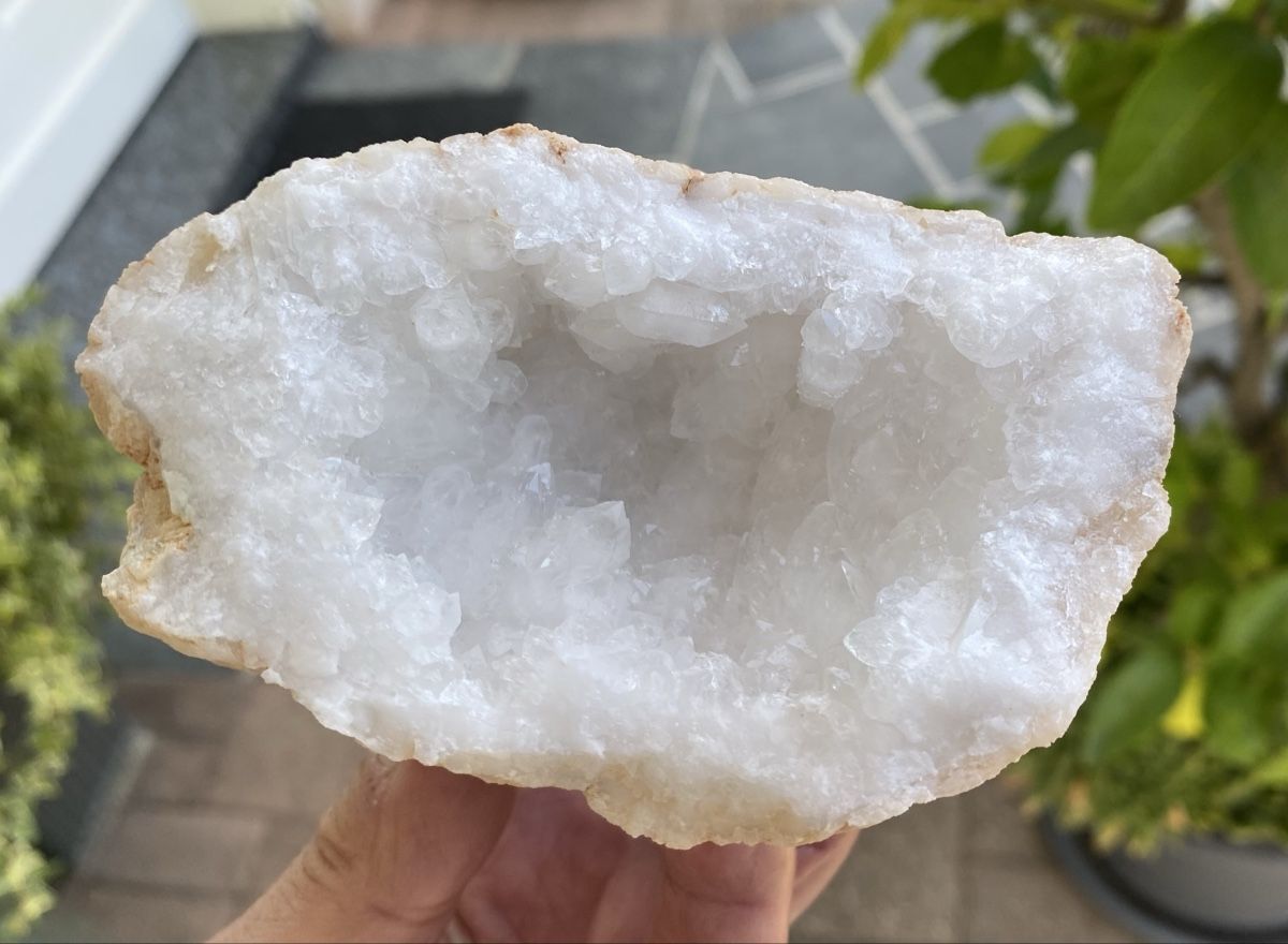 Mineralien & Heilsteine: Schöne Quarz Geode  – Gebraucht aus Selzach von 321compac 7
