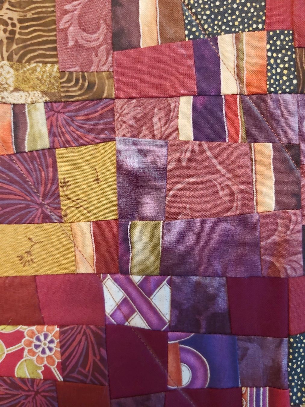 Tutte le decorazioni: Patchwork Quilt "Granat" Unikat 88 x 73 cm – Nuovo (secondo la descrizione) da Wetzikon ZH venduto da Meltingpot29 2