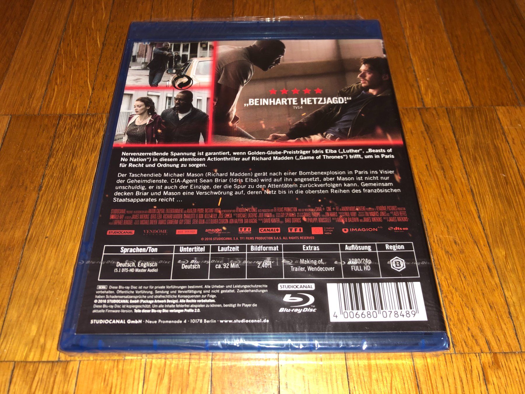 Tutti i DVDs: Bastille Day - BLU-RAY - UNCUT – Nuovo e nell'imballaggio originale da Basel venduto da havsok 1