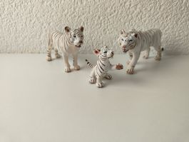 Schleich Weisser Tiger Baby Familie Raubtier Wild Life Zoo