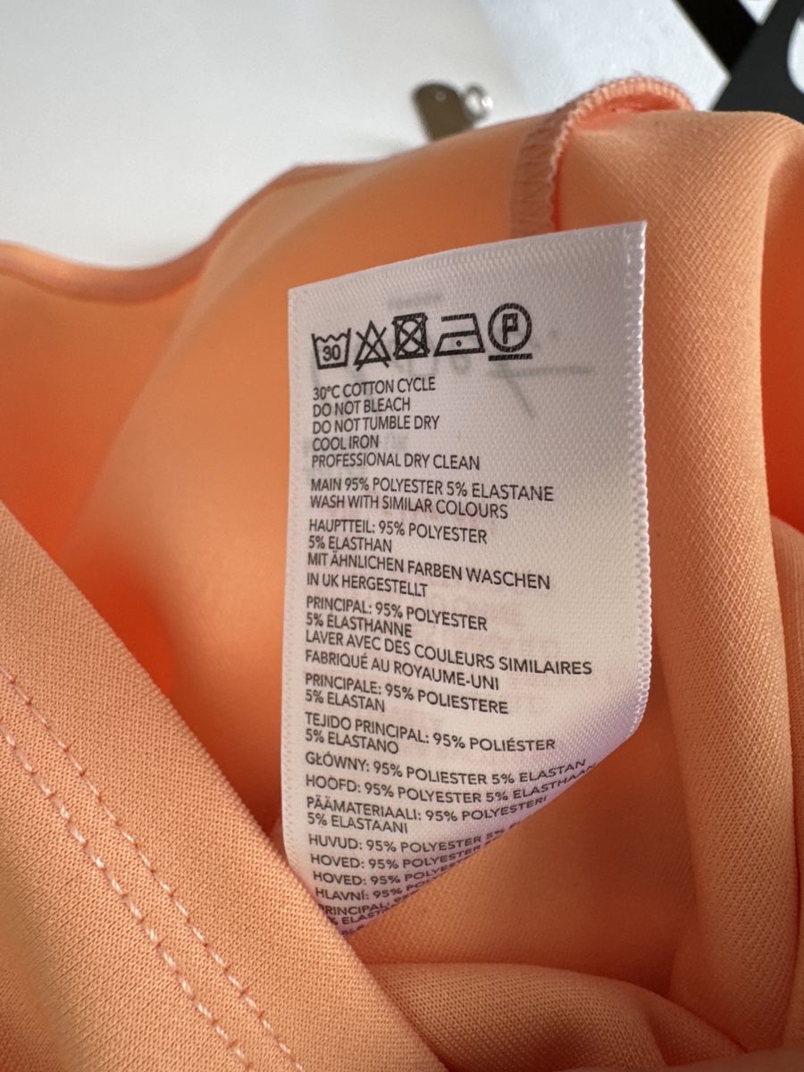 Vestiti: Frühlingskleid Gr 36 / pfirsichfarbe – Nuovo (secondo la descrizione) da Winterthur venduto da MiliB. 3
