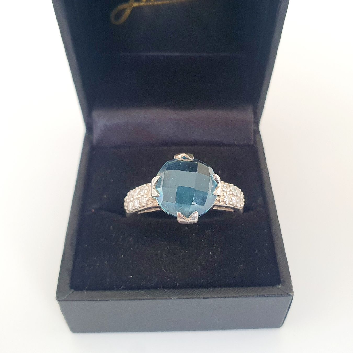 Anelli: Silber Ring 925 mit blauem Stein, Gr 22,3 mm – Usato da Kreuzlingen venduto da Wunderkiste123 5