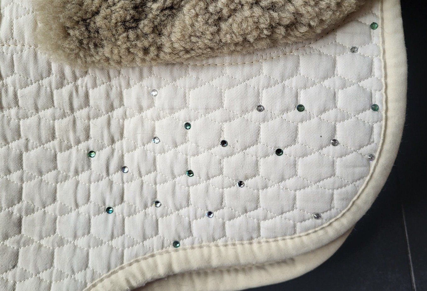 Coperte: Mattes Springschabracke mit Glitzer – Usato da Brugg AG venduto da Leona90 1