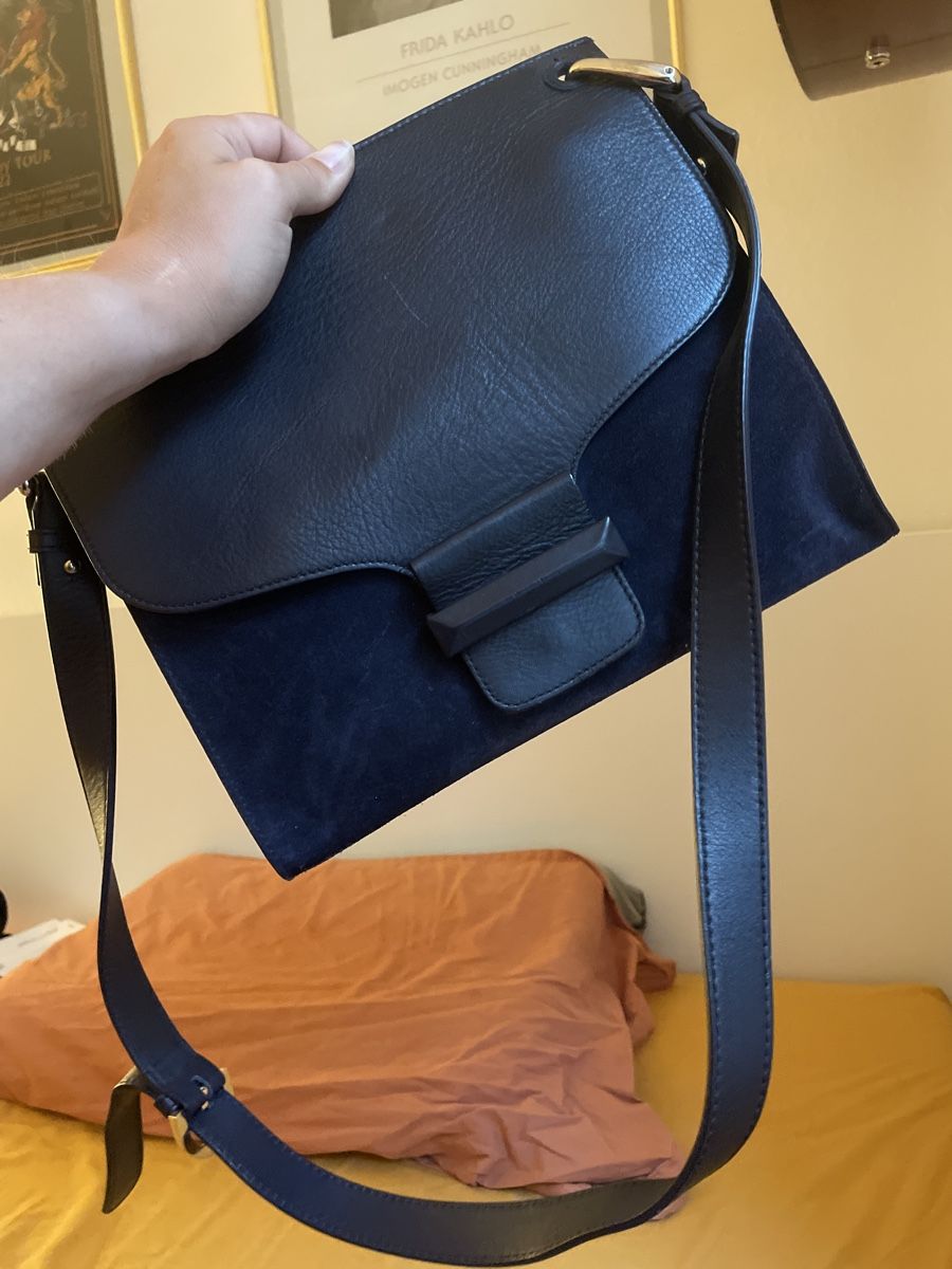 Massimo Dutti Borse da donna: Massimo Dutti Ledertasche, neuwertig, dunkelblau – Nuovo (secondo la descrizione) da Zürich venduto da Carlajimena 3