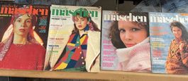 4 Hefte Modische Maschen 1990 mit Schnittmuster Anleitungen