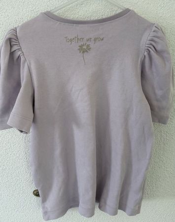 Pomp de lux T-Shirt lila Puffy Ärmel Grösse 134/140