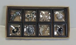 Konvolut Vintage Broschen Set, 8 Stück, Schmuck-Kollektion