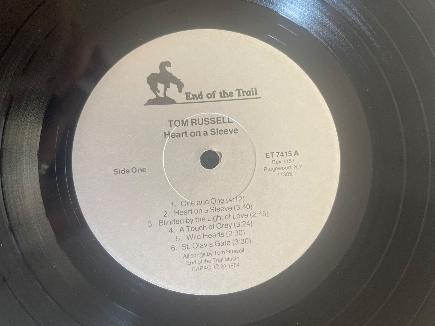 Dischi in vinile: S1609/Tom Russell - Heart on a Sleeve – Usato da Frutigen venduto da Philippe_jsp 3