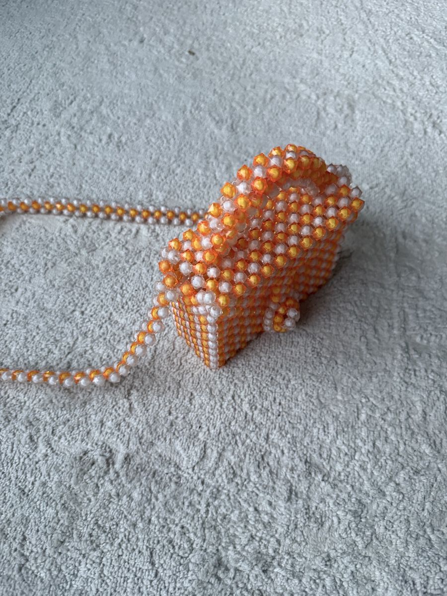 Borse da donna: Handbag Orange White – Nuovo (secondo la descrizione) da Dübendorf venduto da ilianalou 3