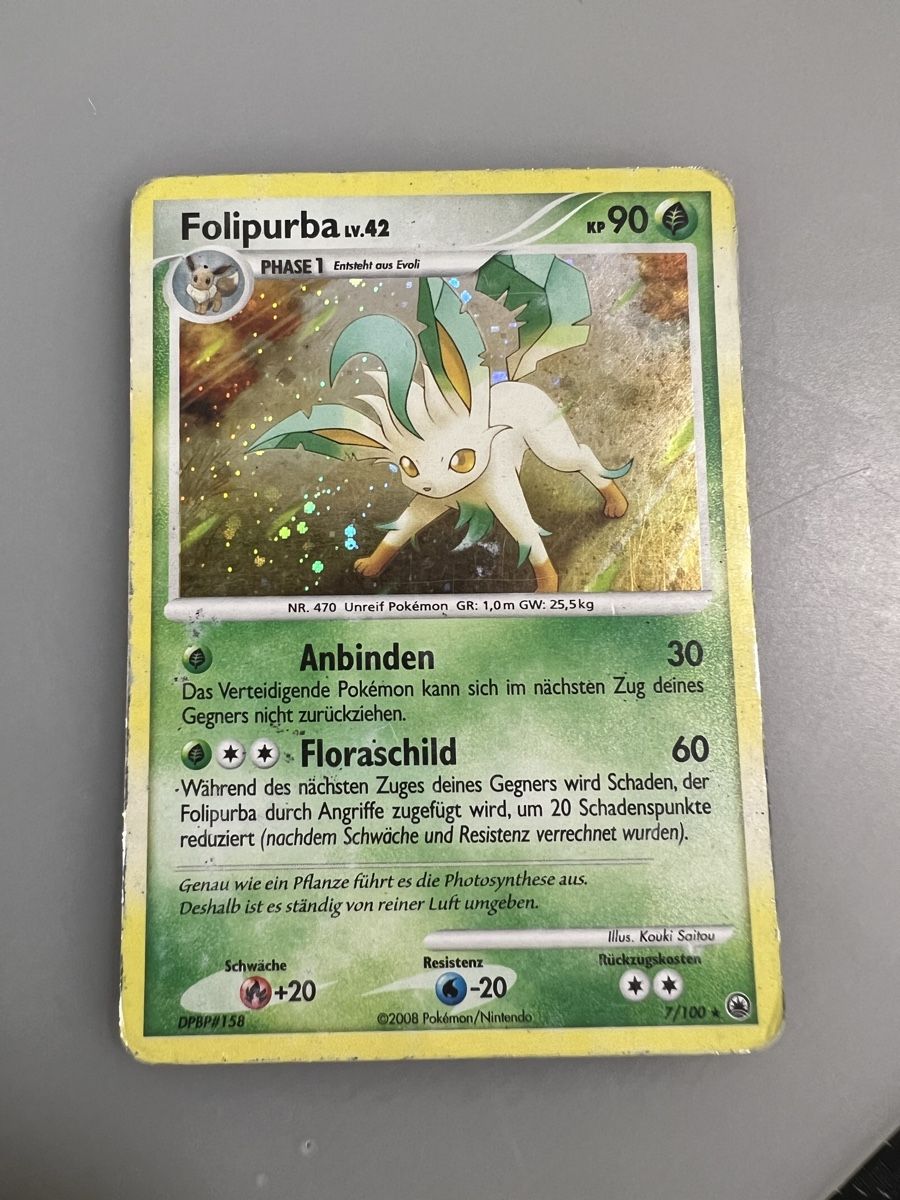 Pokémon Carte collezionabili: Folipurba Holo  – Usato da Muttenz venduto da Michugee97