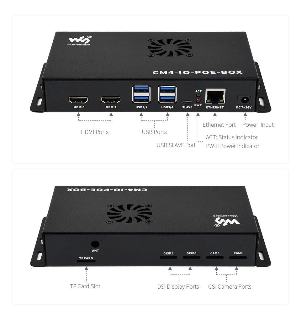 Raspberry Pi PCs: Raspberry Pi CM4 - 8GB/32eMMC + PoE Board/Case + 7" Display – D'occasion à Oberrohrdorf par khole 2