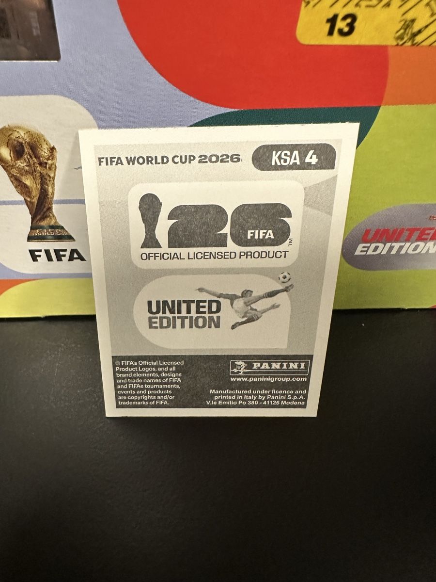 Panini Carte collezionabili: KSA 4 - Panini WM 2026  – Nuovo (secondo la descrizione) da Kreuzlingen venduto da Bes-GamingCollection 1