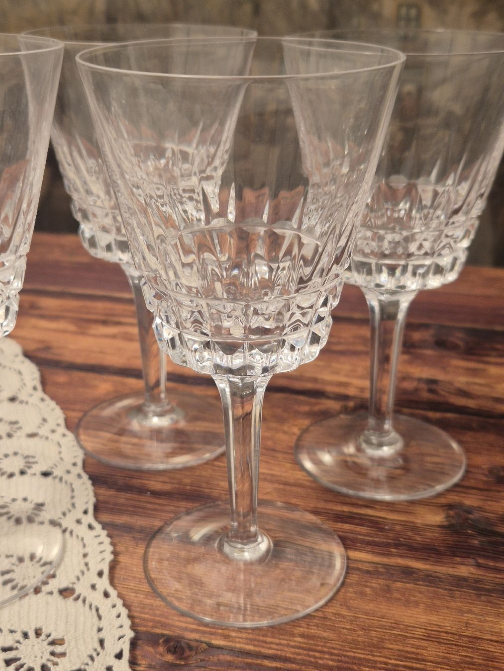 Bicchieri: 4 Kristall Weingläser Vintage Set – Usato da Thun venduto da ThunerSammler 1