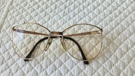 Vintage Brillengestell 1980er Dior Metall Gold/Silberfarben