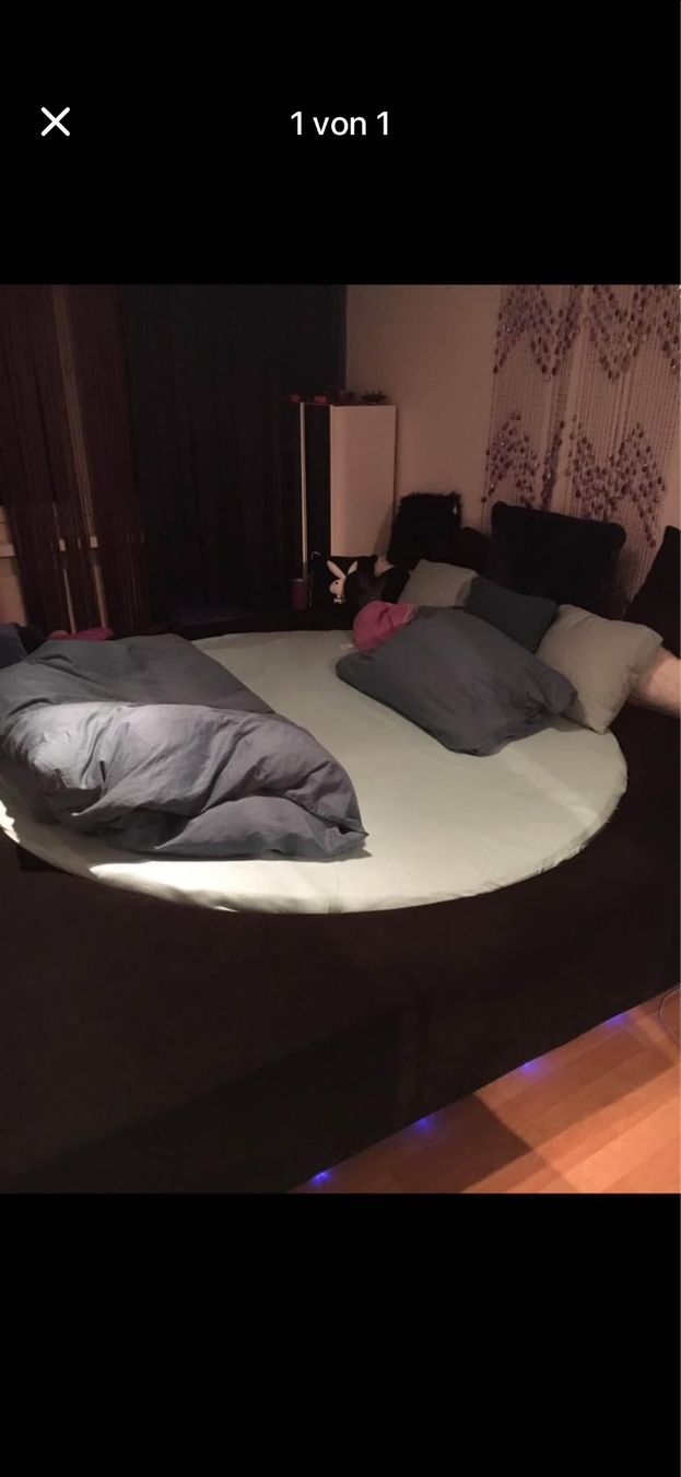 Pfister Letti: Rundes Ehebett schwarz gebraucht – Usato da Männedorf venduto da LSAB13