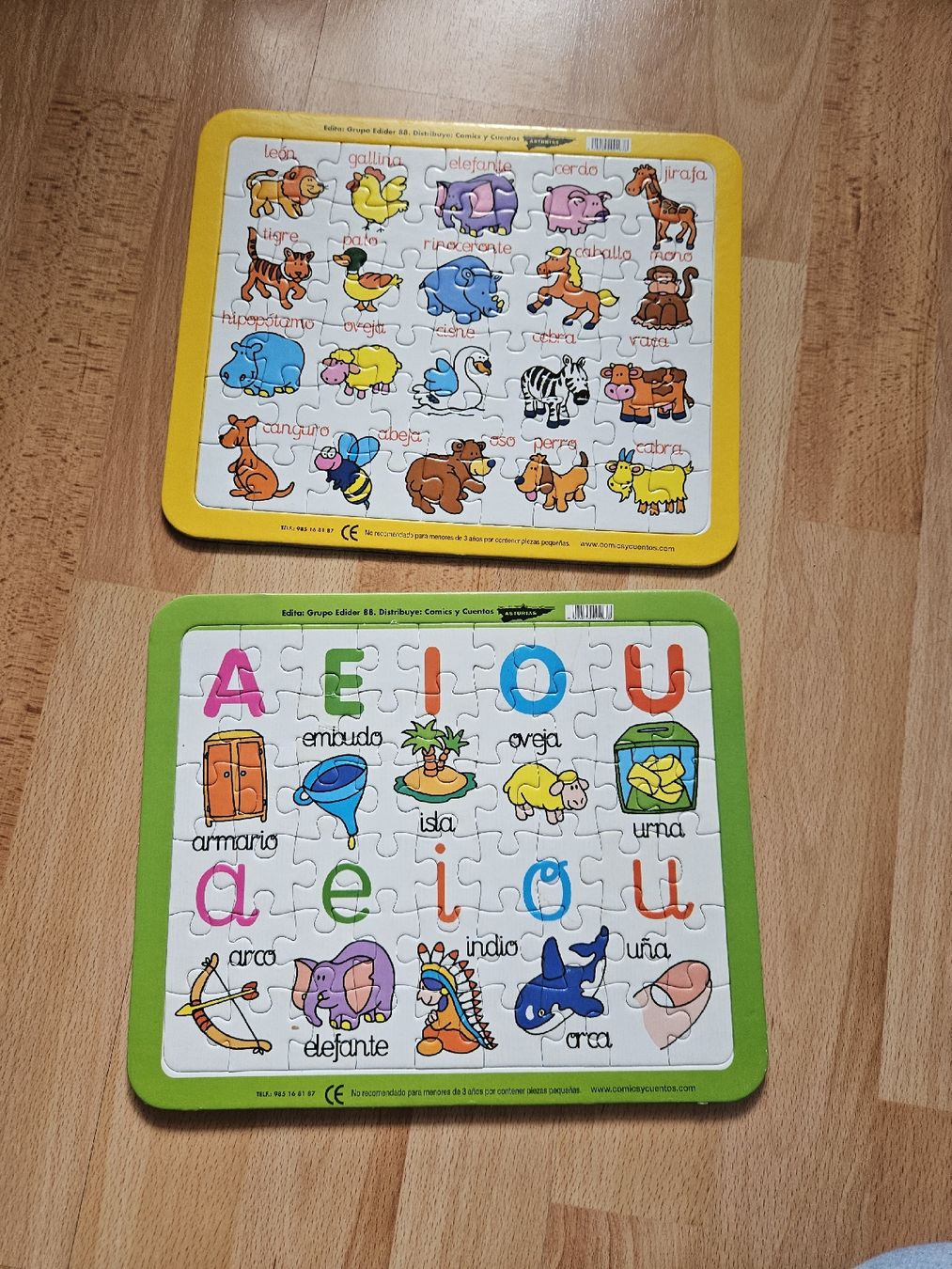 Puzzle: 2 Kinderpuzzle auf Spanisch je 54 Teile – Usato da Ebikon venduto da SecondChance_byM