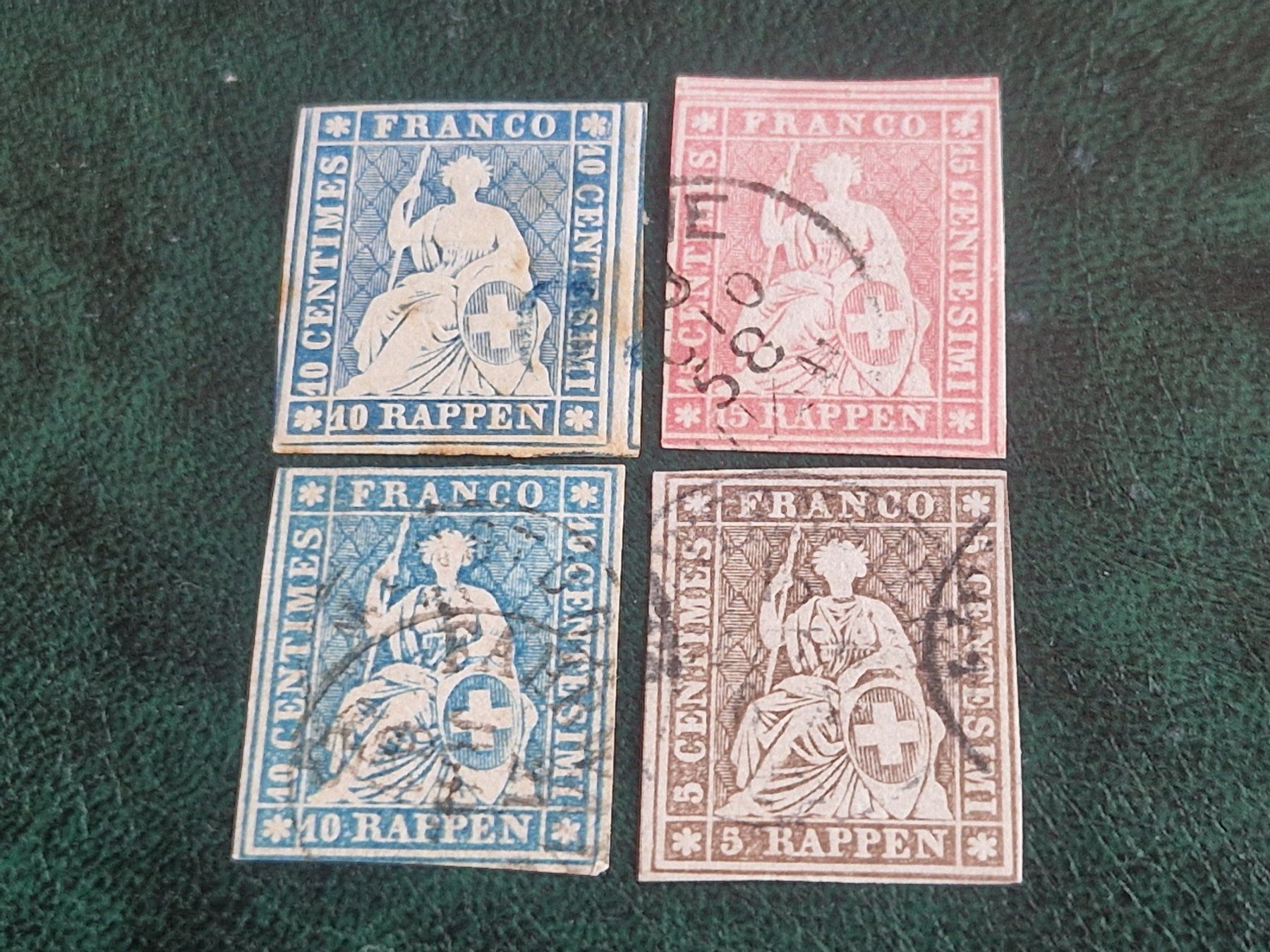 Tous les timbres: Strubel 4St., nicht bestimmt, ab 1.- – D'occasion à Burgdorf par Glossy01