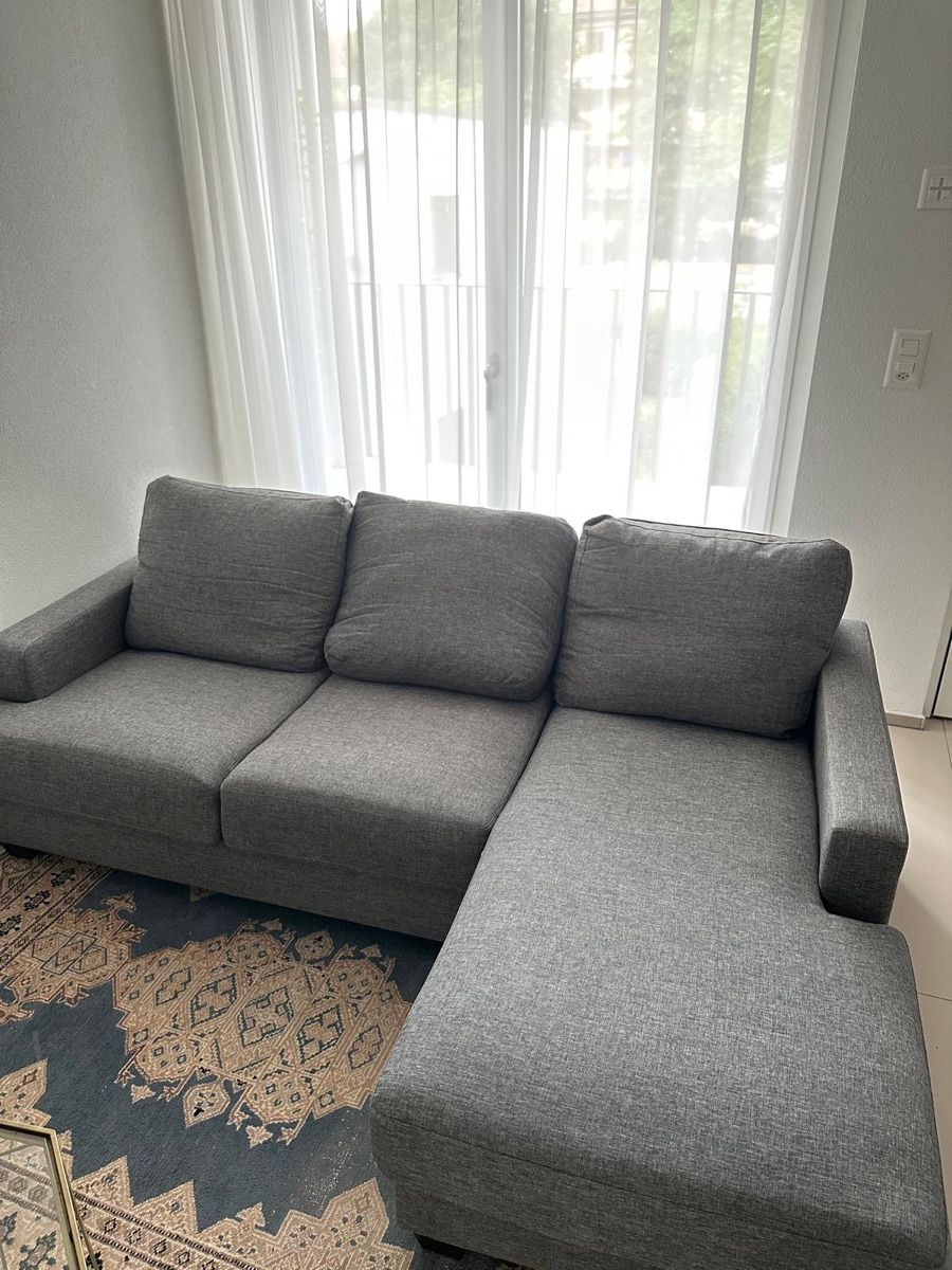 Sofas: Maisons du Monde Ecksofa Philadelphie Stoff 3/4-sitzig grau – Gebraucht aus Basel von romaeasmil 8